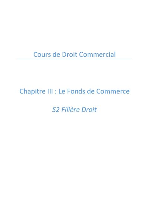 economica hermes|Droit Commercial: Cours n°2 .